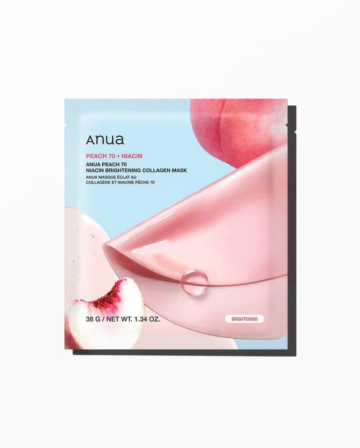 ANUA Peach 70 Niacin Brightening Collagen Mask 38g