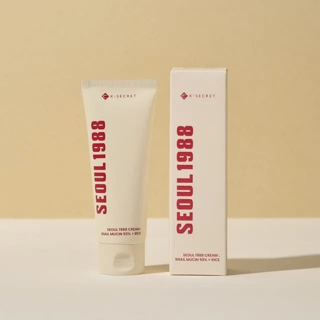 KSECRET SEOUL 1988 Cream : Snail Mucin 93% + Rice 100ml