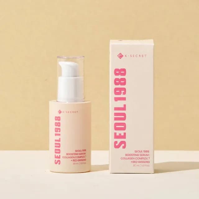 KSECRET SEOUL 1988 Boosting Serum:Collagen Complex 7 + Red Ginseng 30ml