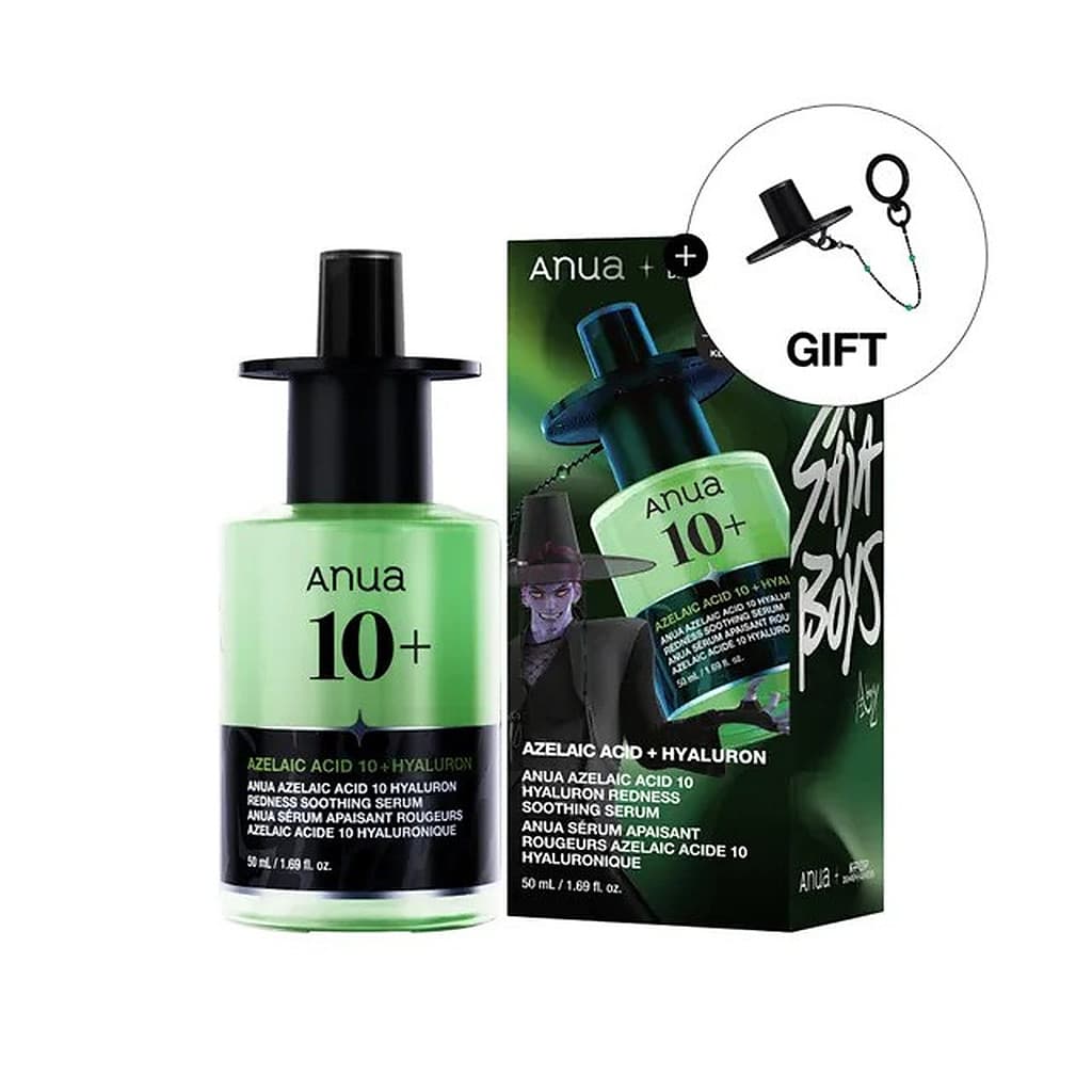 ANUA KPOP Demon Hunters Azelaic Acid 10 Hyaluron Redness Soothing Serum 50ml + Gat Keyring 1pc