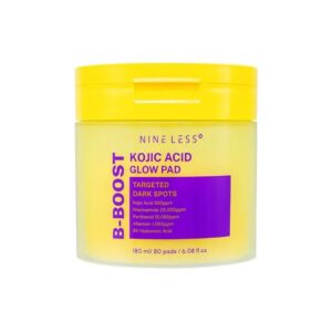 NINELESS B-Boost Kojjic Acid Glow Toner Pad 180ml (80 парч)