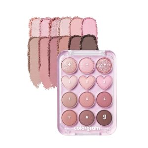 COLORGRAM Pin Point Eyeshadow Palette Pink+Mauve #02 9.9g