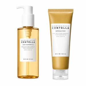 SKIN1004 ДВОЈНО ЧИСТЕЊЕ: Madagascar Centella: Cleansing Oil & Ampoule Foam